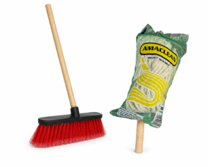 Mop 300g + Budget Broom (Plastic)